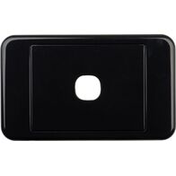 Digitek 1 Gang Wallplate (No Mech) - Black - 05DWP01BK