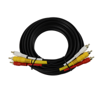 Digitek 5M 3x RCA Male to 3x RCA AV Lead - Coaxial Video - 06BAVL03CV5