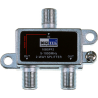 Digitek 2 Way 5-1000MHz F Type Splitter - 1 Leg Power Pass - 10BSPF2