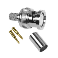 Digitek RG59 BNC Male Crimp Connector - 3 Piece - 12D59