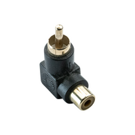 Digitek RCA Male to RCA Female Right Angle Adaptor - 13CRCAMFRA