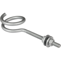 Digitek Pig Tail Hook Threaded Bolt with Nuts & Washer - 14JPTB