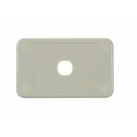 Digitek 1 Gang Wallplate (No Mech) - White - 05DWP01
