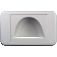 Digitek Media Style Wall Plate (Reverse Bullnose) - White - 05DWPMR