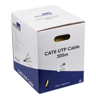 Datatek CAT6 UTP 24AWG Cable Yellow - 305m Box - 03JDCAT6YL