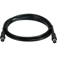 Digitek 1.5M Pal Male to Pal Male Tri Shield TV Fly Lead - Black - 06A15MTB