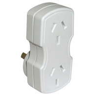 Hills Antenna 10 Amp Double Adaptor - Vertical - 09HDA-2 V WE