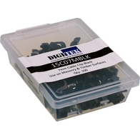 Digitek 7mm Cable Clip 100 Pack - Black - 15C07MBLK