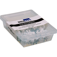 Digitek 7mm Cable Clip 100 Pack - White - 15C07MWH
