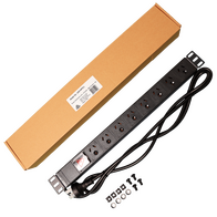Datatek 8 Way Horizontal Power Rail - 24EH8PDU