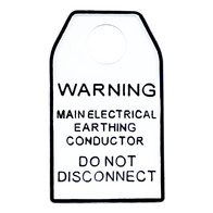 Digitek 27ECT Main Electrical Earthing Conductor Tag - 10 Pack - 27ECT