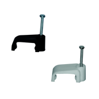 Hills Antenna BC75752 14mm Plastic Cable Clips in Black. Box of 100-Pack. - BC75752