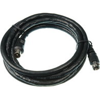 Digitek 1.8M F Type Male to Pal Male Quad Fly Lead - Black - 06A318MQB