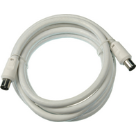 Digitek 1.8M Pal Male to Pal Male Quad TV Fly Lead - White - 06A18MQW