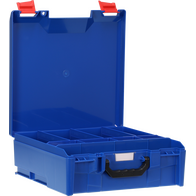 StorageTek Case Large ABS Lid c/w dividers-Blue - 33STL-BL