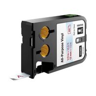 VINYL TAPE, ALL PURPOSE RED ON CLEAR, 12mm x 7m