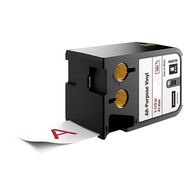 VINYL TAPE, ALL PURPOSE RED ON WHITE, 41mm x 7m