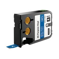 VINYL TAPE, ALL PURPOSE WHITE ON BLUE, 12mm x 7m