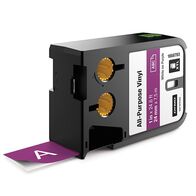 VINYL TAPE, ALL PURPOSE WHITE ON PURPLE, 24mm x 7m