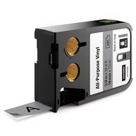 VINYL TAPE, ALL PURPOSE BLACK ON GREY, 19mm x 7m