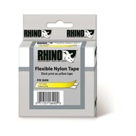 FLEXIBLE NYLON TAPE, YELLOW 12mm x 3.5m