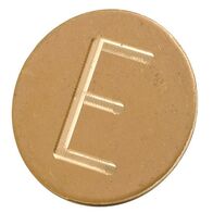 ID, CIRCLE, BRASS, 25mm LEGS ELECTRICAL 39mm DIA x 6mm