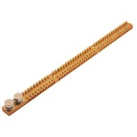 EARTH & NEUTRAL BAR 165A 2 x M10 STUDS & 42 TUNNELS