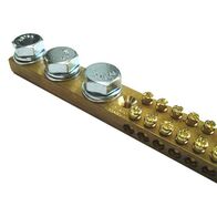 EARTH/NEUTRAL BAR 165A 4 x M10 STUD 48 x 16 HOLE