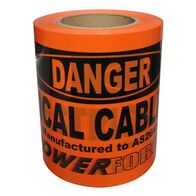 TAPE MAINS MARKER-NON DETECT ELECTRICAL ORANGE 100m