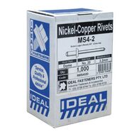 RIVETS, NICKEL COPPER [1000] MS 4-2 1/8 x 1/8