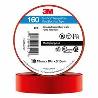 TAPE, VINYL ELECTRICAL 160 TEMFLEX, RED, 18mm x 20m