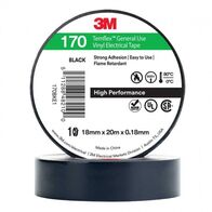 TAPE, VINYL ELECTRICAL 170 TEMFLEX, BLACK, 18mm x 20m