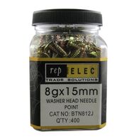 SCREW WASHER HD N/P 8G x 15mm [400]