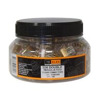 32A CLEAR CONNECTOR, DOUBLE [100] JAR