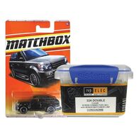 32A CLEAR CONNECTOR, DOUBLE W/ BONUS MATCHBOX CAR [60] JAR