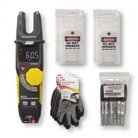 CLAMP METER WITH DANGER TAGS GLOVES, MARKERS