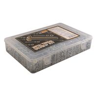 METAL THREAD SCREWKIT ASSORTED 2100 PIECES IN TACKLE BOX