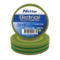 TAPE 0.15mm x 18mm x 20m Ins. GREEN/YELLOW