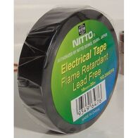 TAPE 0.13mm x 18mm x 20m Ins. BLACK LEAD FREE FLAME RETARD.