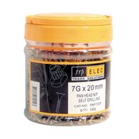 SCREW PAN HD N/P 7G x 20mm [1000]