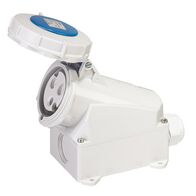 SOCKET, FIXED, SURFACE MOUNT 3P, 230V, 32A, IP67, 6H,IEC309