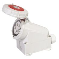 SOCKET, FIXED, SURFACE MOUNT 5P, 400V, 32A, IP67, 6H,IEC309