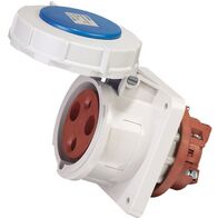 SOCKET, PANEL MOUNTED,STRAIGHT 3P, 230V, 63A, IP67, 6H,IEC309