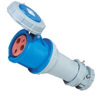 SOCKET,EXTENSION, IEC309, IP67 3 PIN, 230V, 63A, 6H