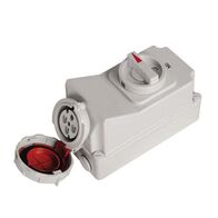 SOCKT OUTLT,SWCH,INTERL,REEFER 4P, 400V, 32A, IP67, 3H,IEC309