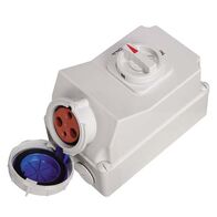 SOCKT OUTLT,SWITCHD,INTERLOCKD 3P, 230V, 63A, IP67, 6H,IEC309