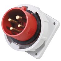 PLUG,APPLIANCE INLET,PANEL MNT 4P, 400V, 32A, IP67, 6H,IEC309