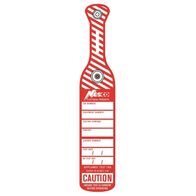 TEST TAG INDUSTRIAL PUSH CLIP COLOUR RED [75]