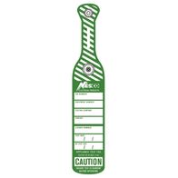 TEST TAG INDUSTRIAL PUSH CLIP COLOUR GREEN [75]