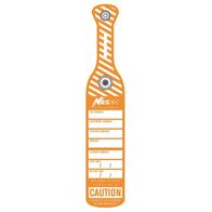 TEST TAG INDUSTRIAL PUSH CLIP COLOUR ORANGE [75]